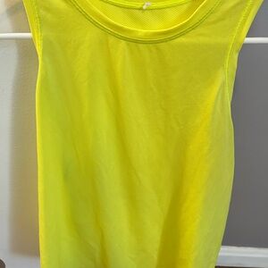 lululemon athletica Neon Yellow Tank Top